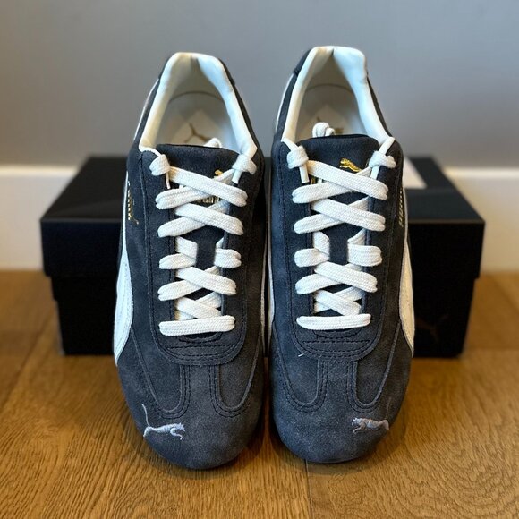 PUMA Women’s Speedcat Faded Sneakers (Cast Iron/Alpine Snow) - Picture 10 of 16